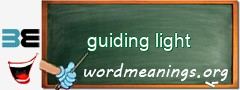 WordMeaning blackboard for guiding light